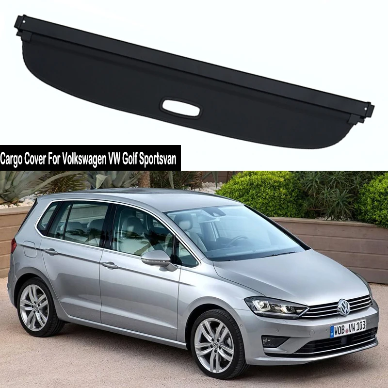 

Rear Cargo Cover For Volkswagen VW Golf Sportsvan 2016-2021 privacy Trunk Screen Security Shield shade Accessories