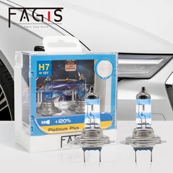 Fagis – lampes antibrouillard de voiture Super lumineuses Platinum Plus H7 H8 9006 Hb4 12v 55w, ampoules halogènes pour automobile