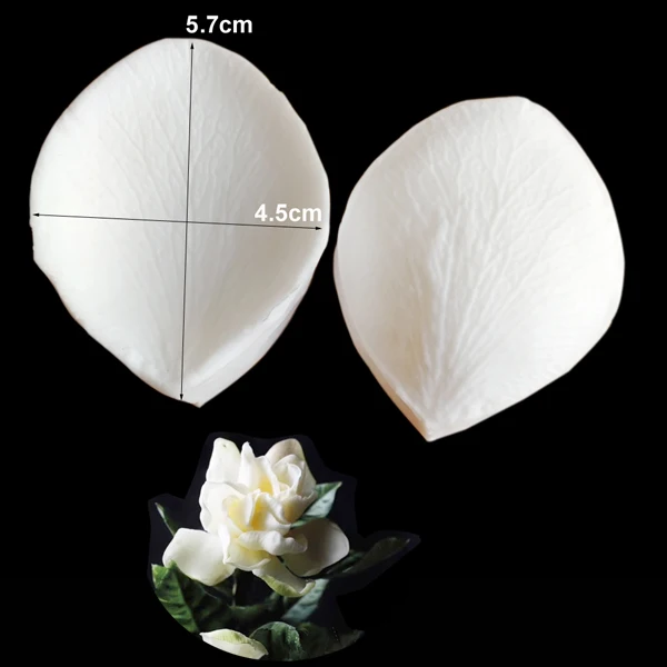 Gardenia Veiner Silicone Mold Cake Chocolate Fondant Gumpaste Sugar Clay Flower Cake Decorating Moulds DIY M2151