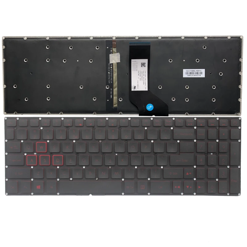 

New US laptop keyboard For Acer Nitro AN515-51 AN515-51-705 US backlit