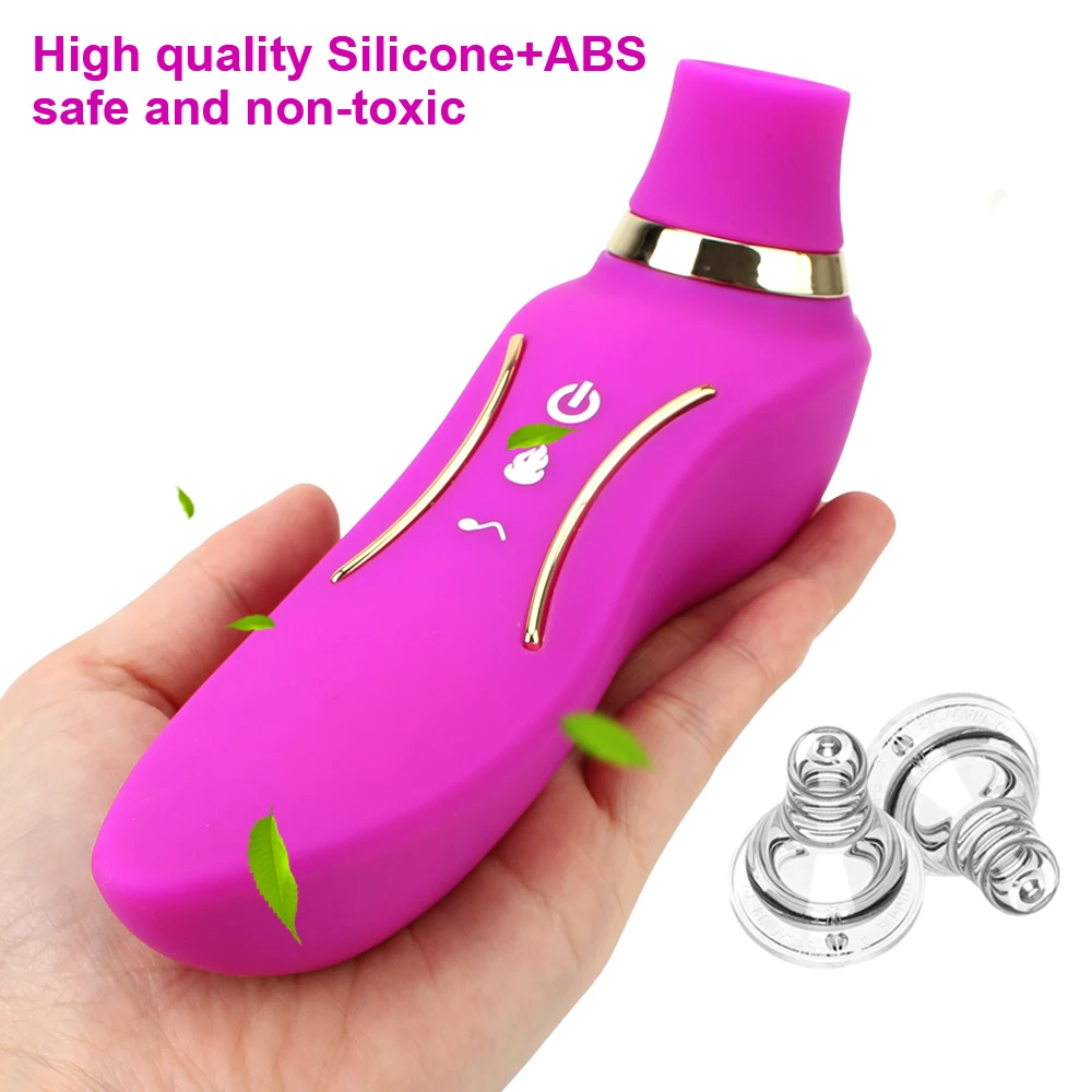 VATINE 2 in 1 Heating Suction Clitoris Nipple Sucker Vibrator Vagina Stimulation Vibrating Dildo Dual Head Sex Toys For Woman