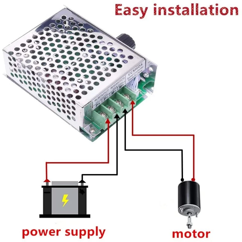 

DC 12V-50V 30A Motor PWM Speed Controller 1500W Electric Motors 12V 24V 48V Control Speed Regulator Adjustable 12 V Volt CCM6DS