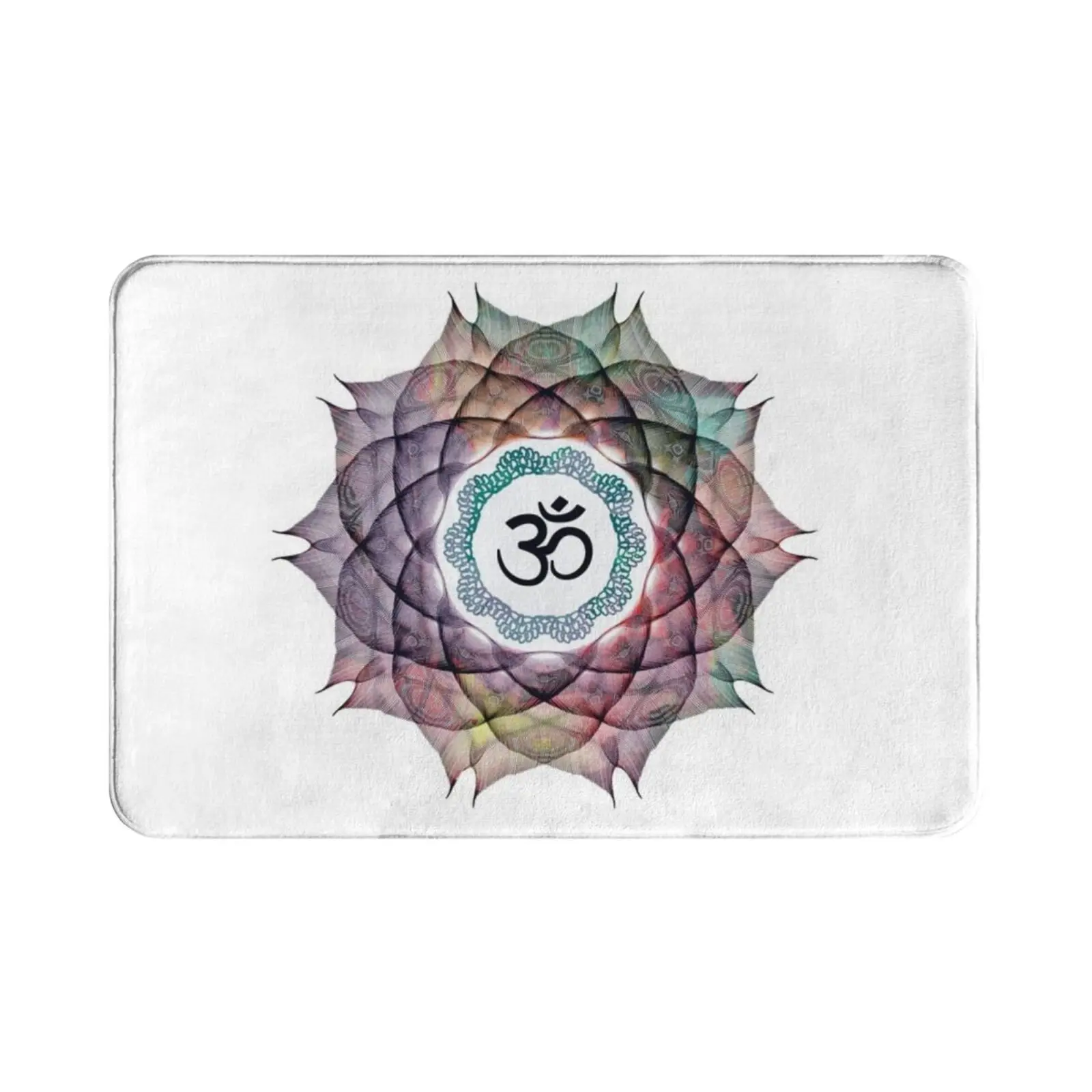 Om Mandala For Inner Peace Carpet Mat Rug Cushion Soft Meditation Spiritual Awakening Enlightenment