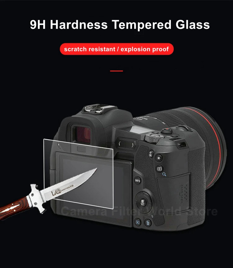 2 шт., ультратонкое закаленное стекло для камеры Canon EOS R5 R3 R7 R8 R50