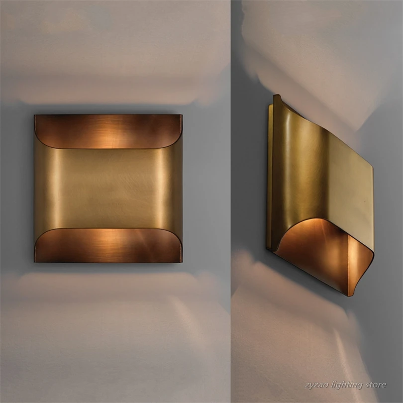 Full Copper Luxury Wall Lamps Modern Hotel Corridor Lamp for Living Room Bedroom Bedside Lamps Background Light Led Wall Lights