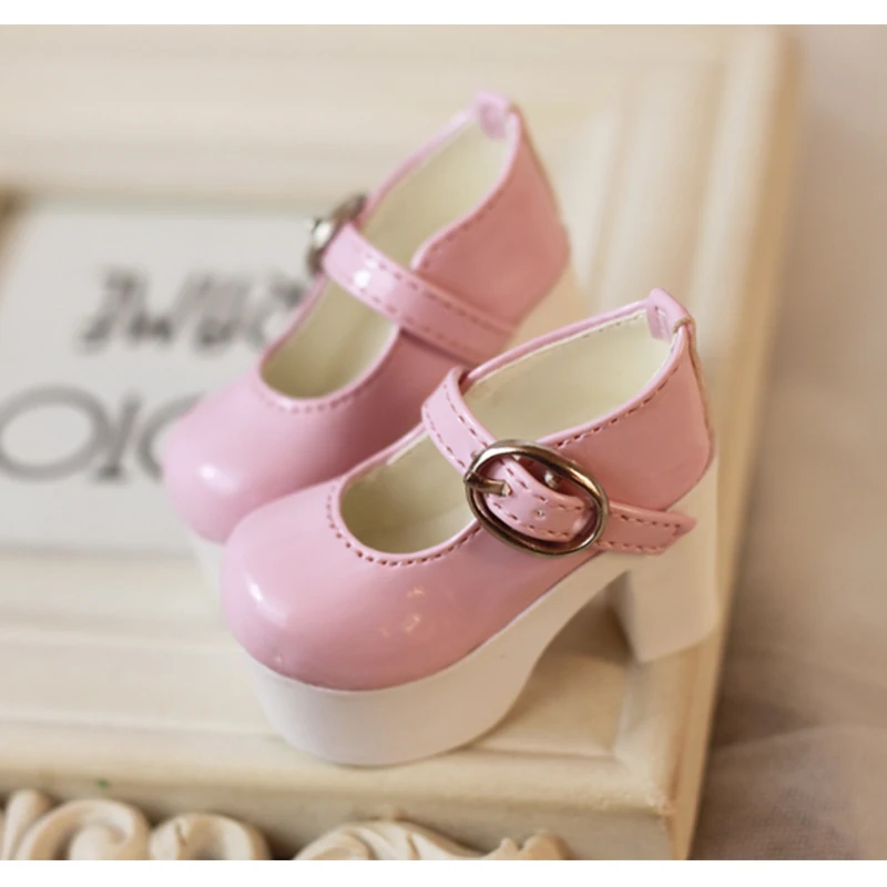 1/4 Bjd Shoes 5.8cm Doll Shoes Bjd High Heel Shoes For 1/4 Bjd Shoes Mdd Doll Accessories Bjd Leather Shoes