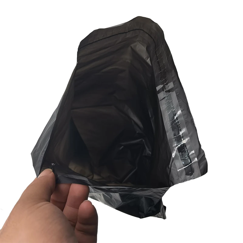 Bolsa de mensajería negra, bolsas de almacenamiento de sobres exprés, bolsas de correo, bolsa de embalaje de plástico con sello autoadhesivo, 10 Uds.