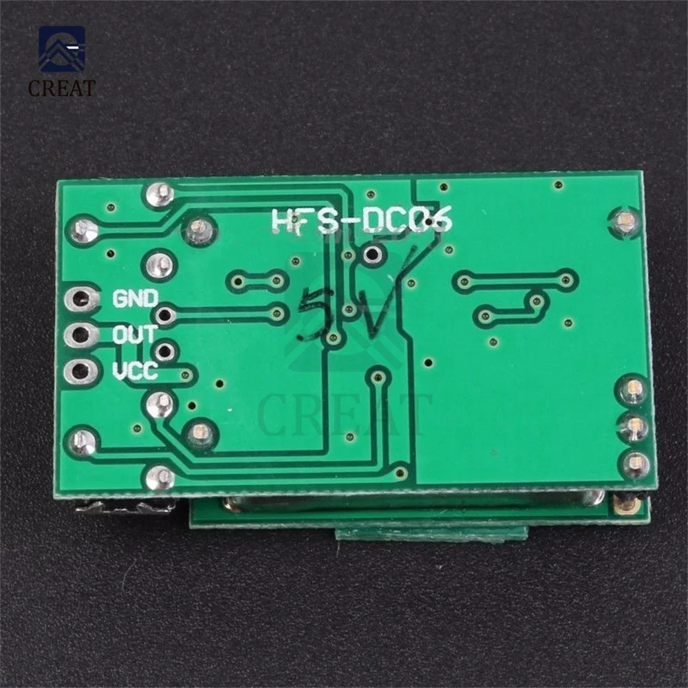 Banda d\'onda di ISM del modulo del commutatore del sensore di microonde di cc 5V 5.8G 5.8GHz che rileva 12m HFS-DC06 nessuna scheda 30mA di