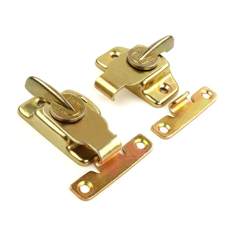 100Pcs Toggle Latch Safety Sliding Window Lock Hasp Table Dining Connection Buckle Security Door Fastener Hardware