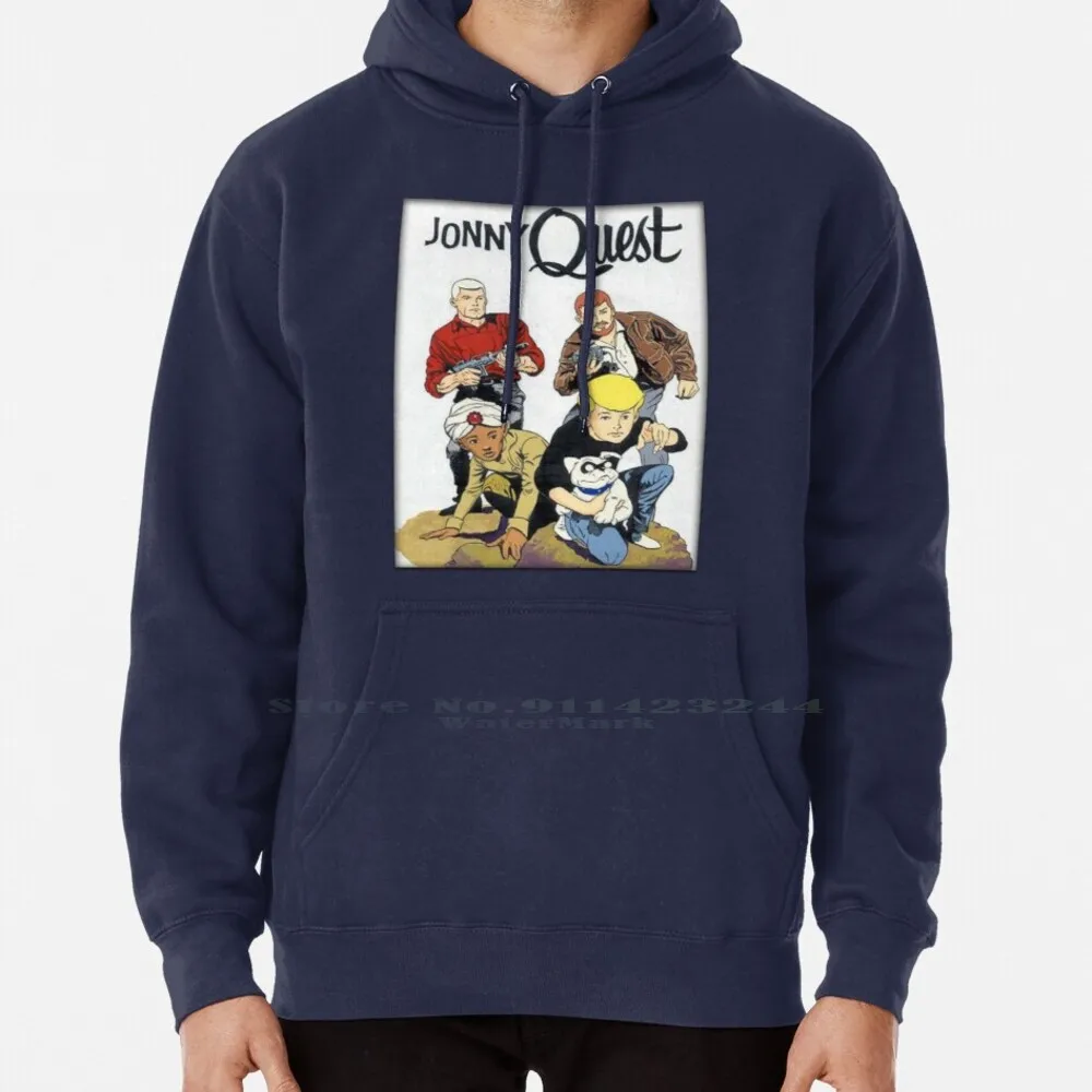 Jonny Quest 1964 Hoodie Sweater 6xl Cotton Classic Cartoon Jonny Comic Book Superhero Saturday Quest Women Teenage Big Size