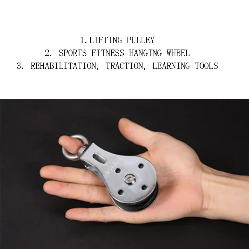 2022 New 300KG Groove Wheel Mute Swivel Fitness Strength Training Bearing Lifting Pulley image 3