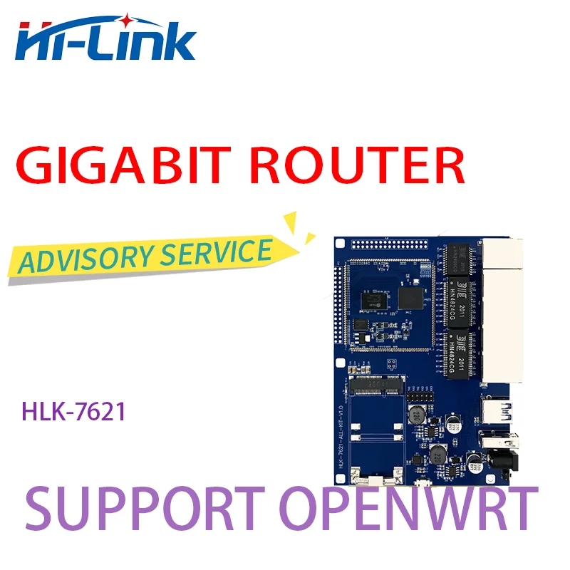 MT7621A chipset  GbE Gigabit Ethernet Router module HLK-7621 Start Kit/Development board    Free Ship