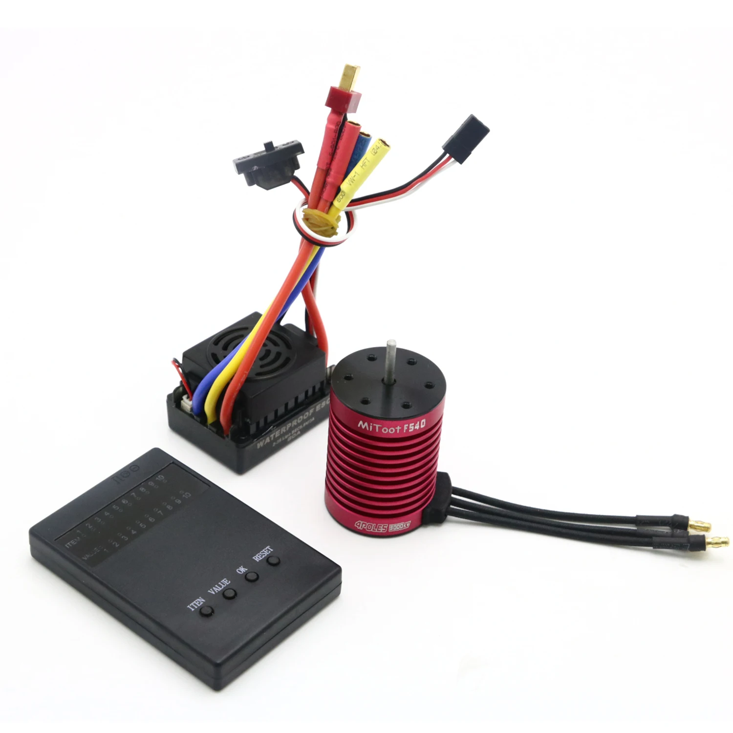 1:10 RC parte auto impermeabile F540 3000KV 3300KV 3930KV 4370KV motore Brushless con ESC 60A per Buggy camion RC 1/10