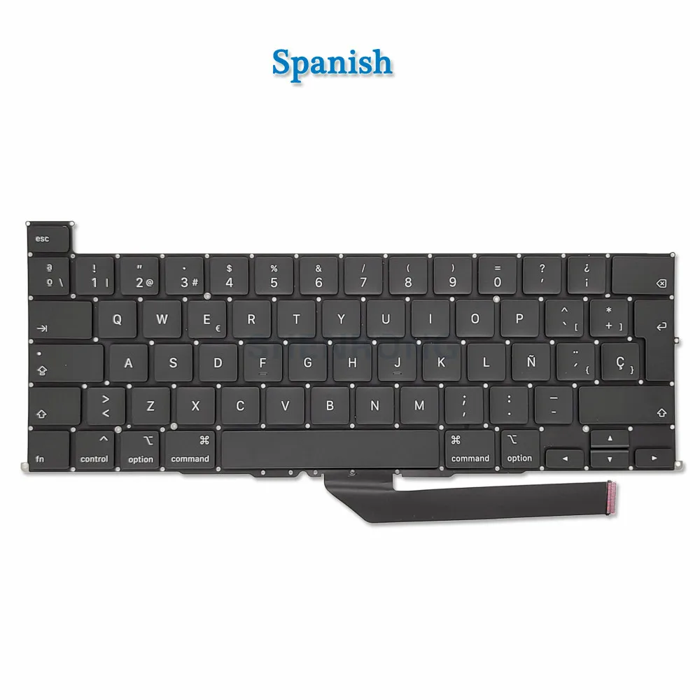 New A2141 Keyboard EU UK US English FR French Spanish German