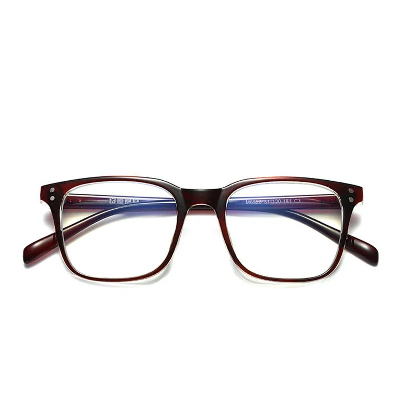Rivet Student Square Myopic Glasses Women Men TR90 Retro Minus Lens Prescription Spectacle Diopter 0 -0.5 -0.75 -1.0 To -6.0
