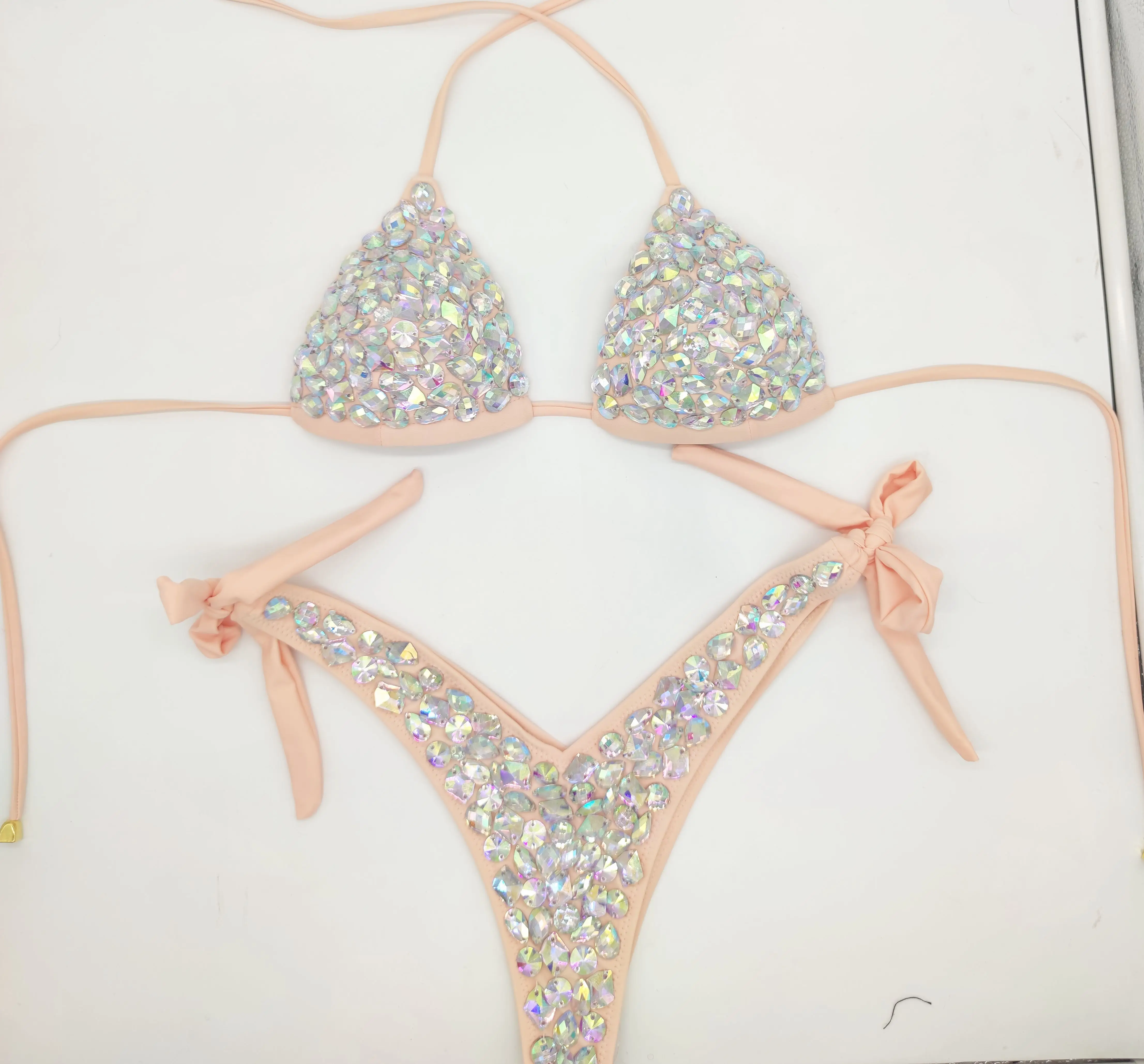 

2020 venus vacation new diamond bikini set rhinestone swimwear crystal bathing suit sexy women biquini bling stones swimsuit