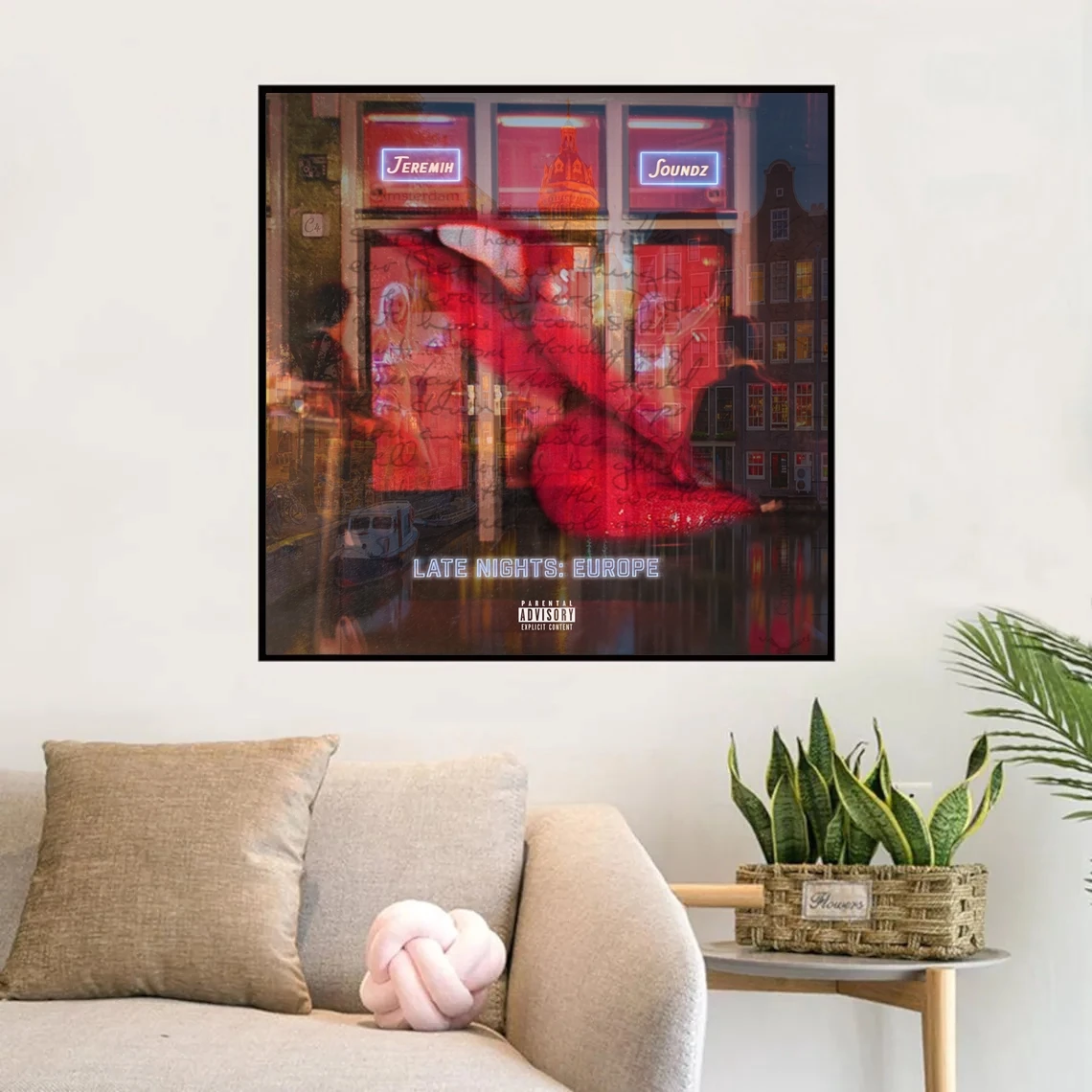 Late Nights Europe Music Album Poster Prints Art Canvas Painting Wall Living Room Home Decor (No Frame)