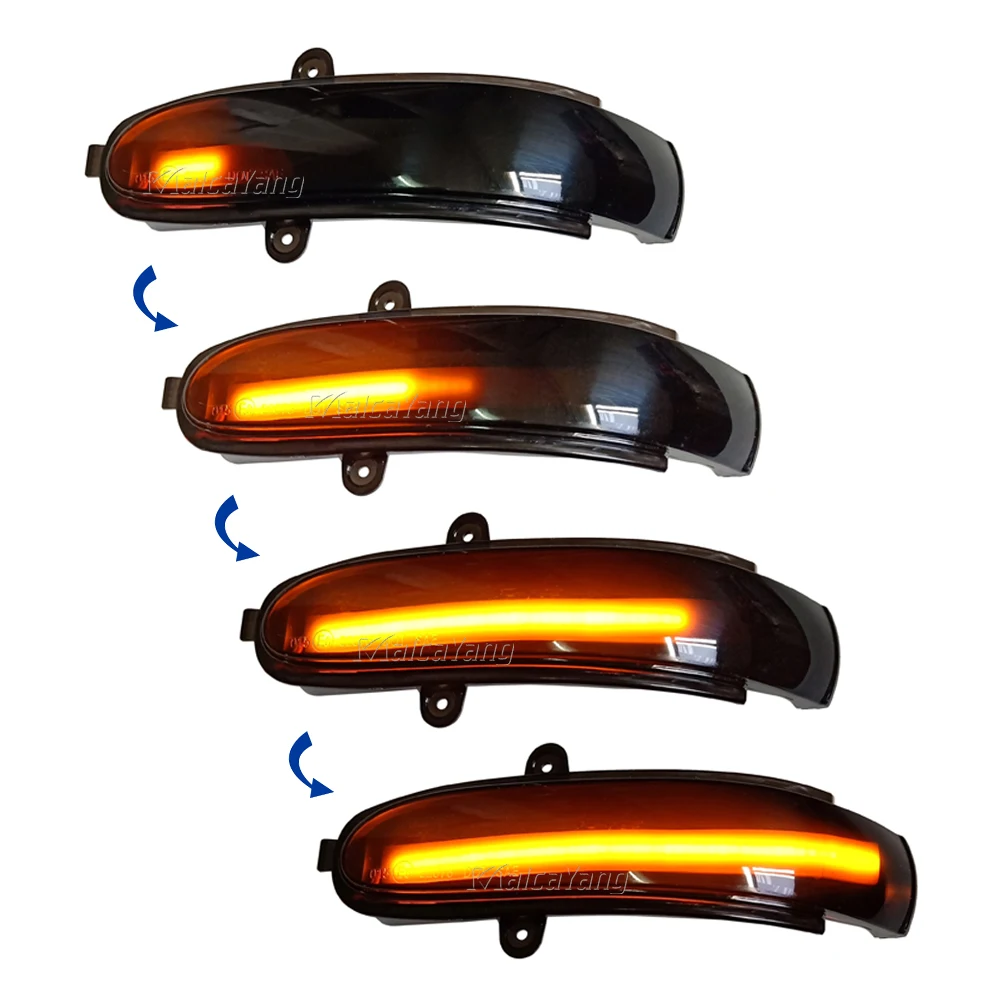 Für Mercedes Benz C-Klasse W203 S203 CL203 2001-2007 Dynamisches Blinklicht LED-Seitenspiegel Sequentieller Blinker – Detail 5