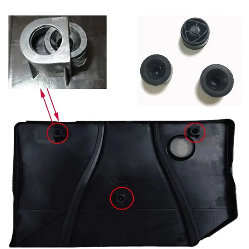 5Pcs Car Front Engine Protective Cover Rubber Cushion Engine Under Plate Pad for - focus mk2