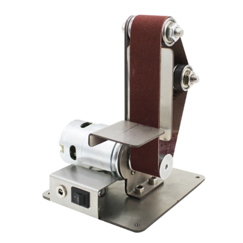 

Mini DIY Belt Sander Sanding Grinding Machine Abrasive Belts Grinder Polishing sandpaper Fixed angle machine desktop vertical