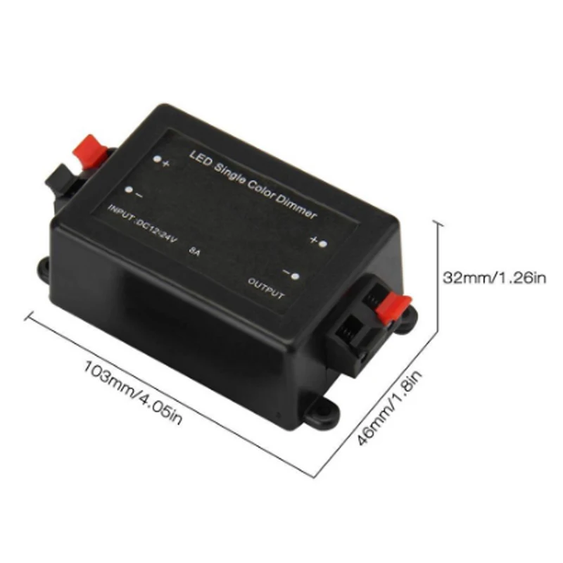 LEDSingle Color Dimmer 3 Key RF Remote Control Wireless LED Controller 12V 24V DC 8A for SMD 5050 5630 3528 LED Strip Light Rope