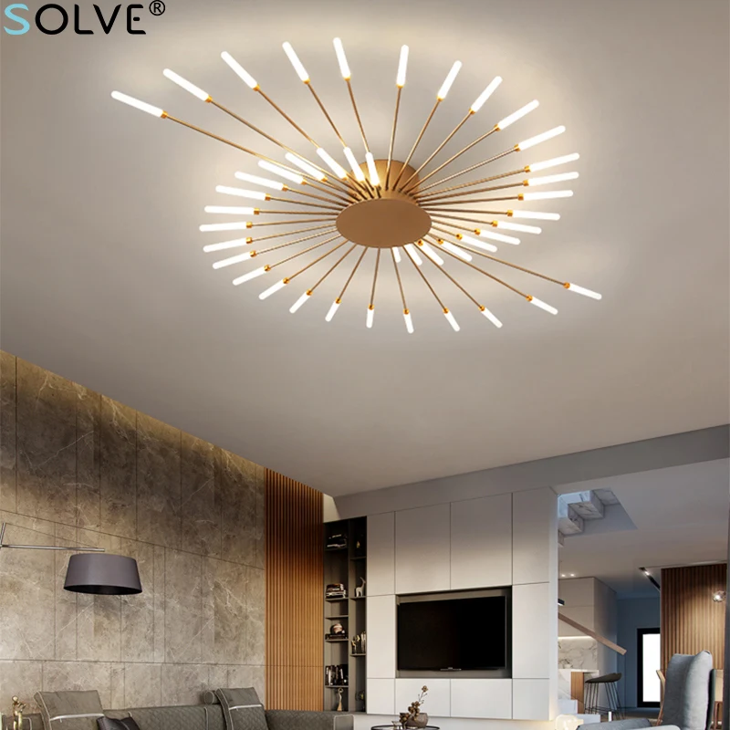 

Modern Minimalist LED Ceiling Light Nordic Luxury Creative Personality Firework Light Household Living Room Bedroom Lighting