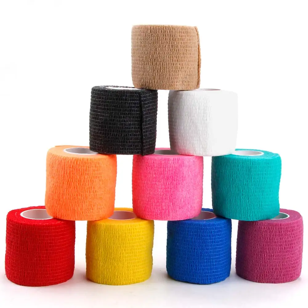 1/6/10/20 Pcs 5 Cm Wegwerp Tattoo Dandage Zelfklevende Elastische Grip Bandage Wrap sport Tape Permanen Tattoo Accessoires Tool