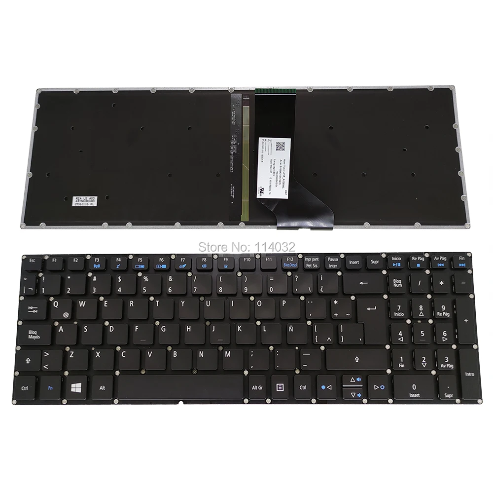 Replacement keyboards R5 571 Backlit keyboard for Acer Aspire R15 R5 571T 51CB LA Latin black laptop parts original LV5P A52BWL