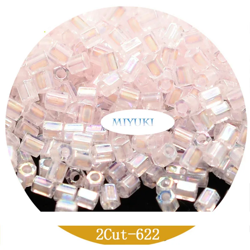 Japan Imported Miyuki Seed Beads for Bracelet Making 2Cut 11/0  Transparent Dyeing Series for Jewelry Making