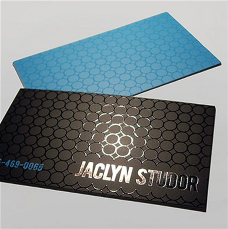 200/500pcs Custom Silk SpotBusiness Cards With Spot UV 300gsm Coated Paper Double Sided Business Card Printing Visit Card