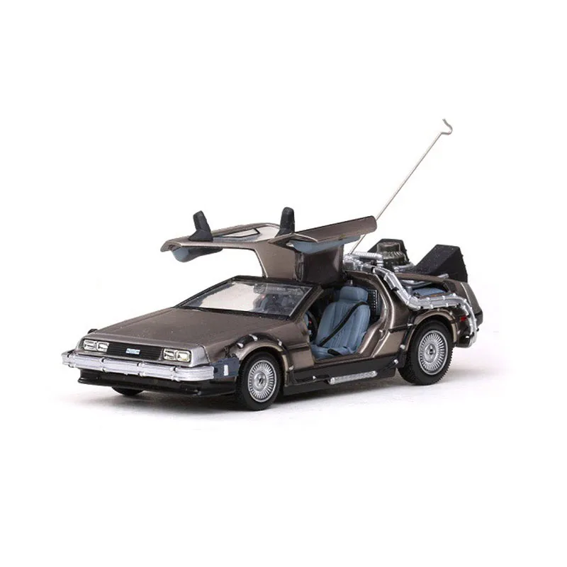 

1/43 Scale Back To The Future Car Model Delorean DMC12 Diecast Alloy Plating 1-3 Generation CollectibleSouvenir Ornaments Gift