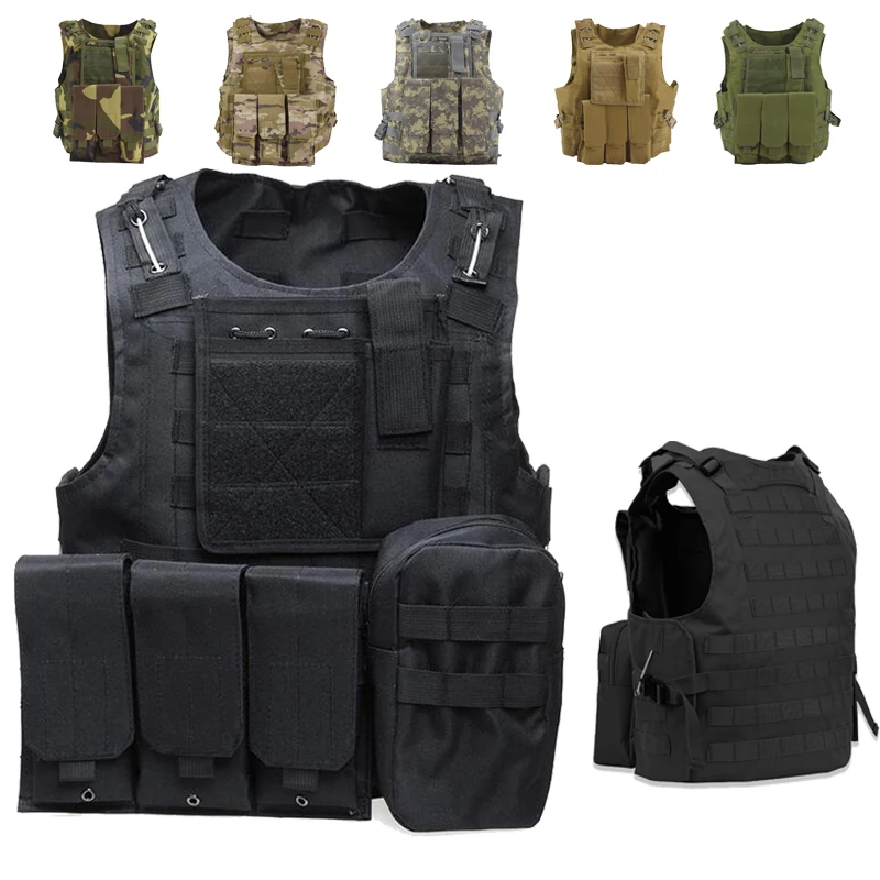 Tactical Vest Airsoft Military Amphibious Camouflage Combat Vest Outdoor Hunting Army Body Armor Shooting CS Protection Vests