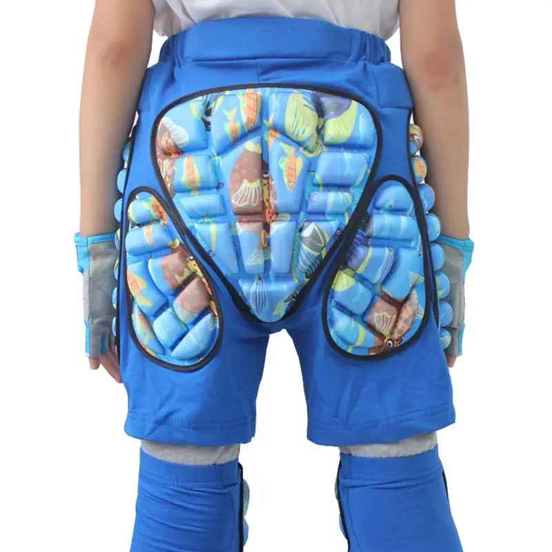 Kids 3D Protective Hip Pad EVA Short Pants Skiing Snowboard Skating Riding Protective Gear Drop Resistance Padded Protecter