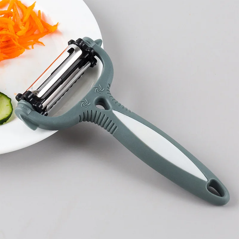 

Stainless steel three in one peeler multi purpose kitchen accessories melon planer household potato chip kitchen tool