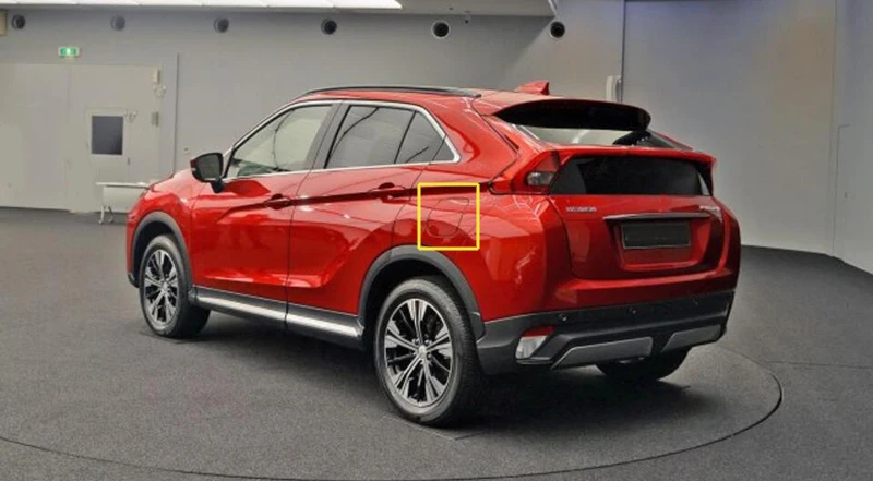 Exterior Fuel Oil Tank Cover Trim Sticker ABS 1pcs For Mitsubishi Eclipse Cross 2018 Car-styling accessories