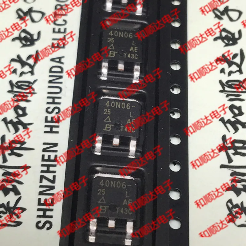 10pcs/lot SUD40N06-25 40N06-25 New Spot TO-252 60V 40A