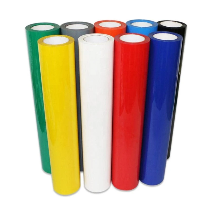 Factory  High Flex Textil HTV Easy Weed PU Heat Transfer Vinyl Roll Sheets DIY T-Shirt Hot Stamping Film For Clothing Glass