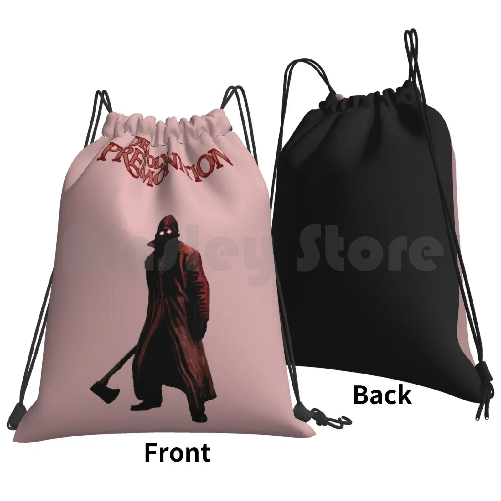 Raincoat Killer Backpack Drawstring Bags Gym Bag Waterproof Raincoat Killer Deadly Premonition Video Games Swery65 Sexual