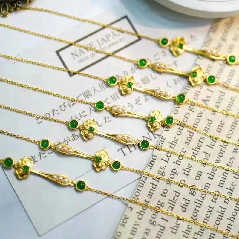 

Fashion Chinese Style Pearl Bracelet Mounting For 3-4mm Beads Jewelry Accessory