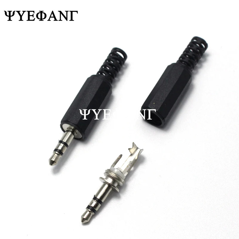 2pcs 3.5mm Audio Mono Stereo Male jack Plug 3.5 mm 2pole 3pole 4pole Right Angle Plugs for Phone Headset