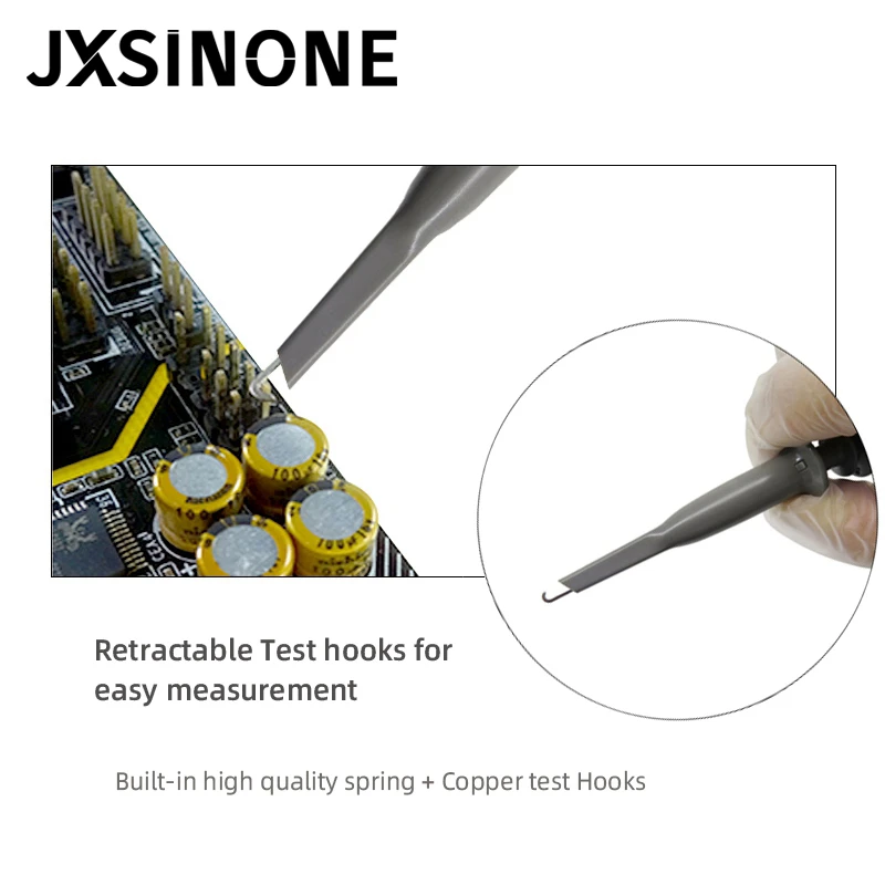 JXSINONE P6100 Oscilloscope Probe Kit DC-100MHz Scope Clip Test Probe 100MHz  X1/X10 For osciloscopio wholesale