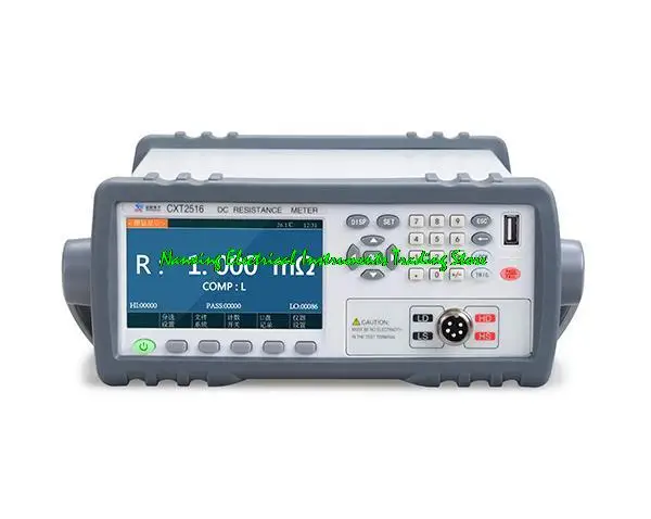 CXT2516A DC low resistance tester Microhmmeter milliohmmeter 1U ohms-200K ohms with HANDLER/RS232/USB  interface