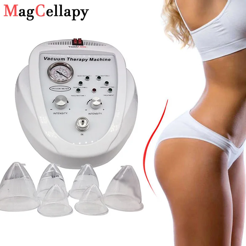 

Vacuum Suction Therapy Breast Enlargement Machine Butt Lifting Pump Machine with Buttock Cup Electric Cupping Therapy Device