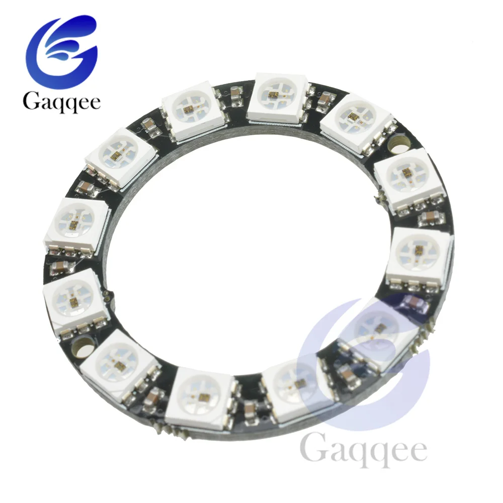 Verschillende Diameters 50Mm 60Mm 65Mm Ronde Kleine Lok Volledige Kleur Rgb Module 24 Bit 16Bit 12Bit Rgb ring Led Module Schoolbord