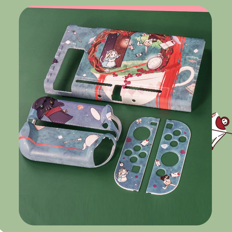 Nintendo Switch用の素敵な交換用ケース,漫画の猫と犬のパターンの素敵なケース,アクセサリー