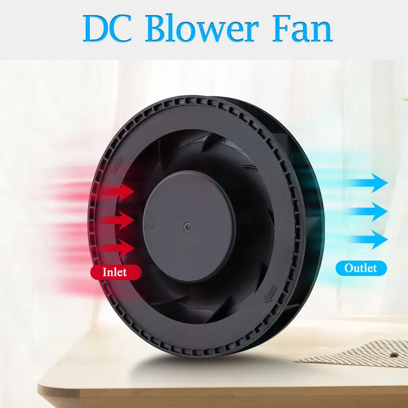 5Pcs/lot Gdstime 12V 100mm 100mmx25mm New DC Centrifugal Turbo Cooler Fan 10cm 10025B Dual Ball Bearing Air Purifier Blower Fan