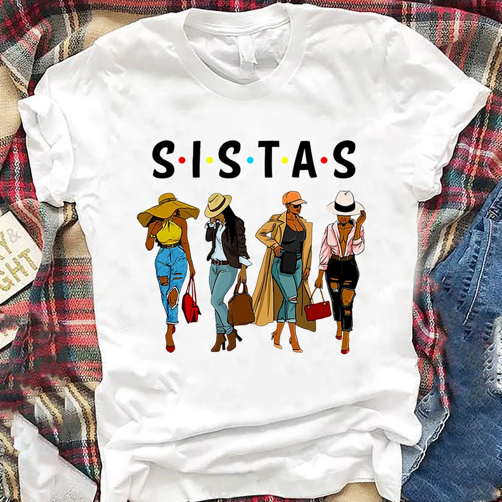 Amigos sistas t camisa combinando amigos irmãs antes de mistas preto feminino camisetas de algodão gráfico