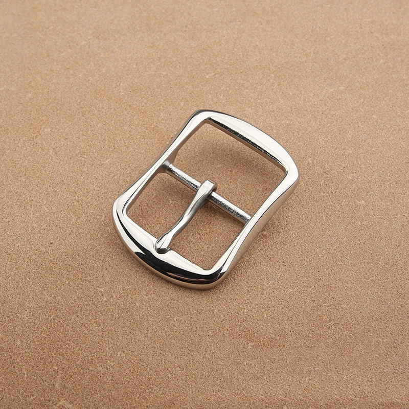 1pcs 304 Stainless Steel 35mm Belt Buckle End Heel bar Buckle Single Pin Heavy-duty For Leather Craft Strap Webbing Dog Collar