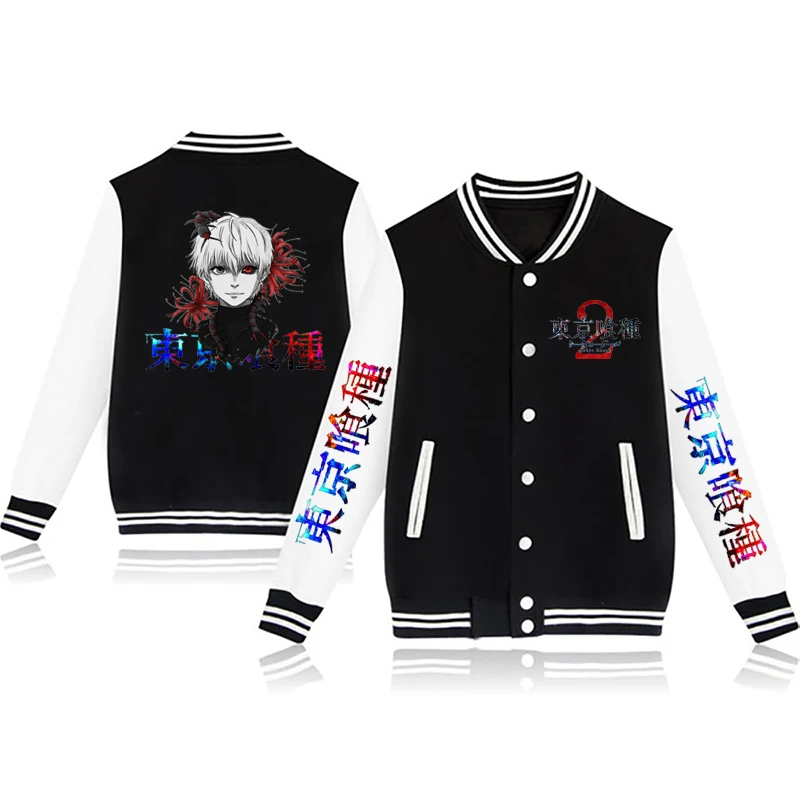 Neue männer Baseball Uniform Mode Tokyo Ghoul Design Schlank Hochschule Mode Jacke