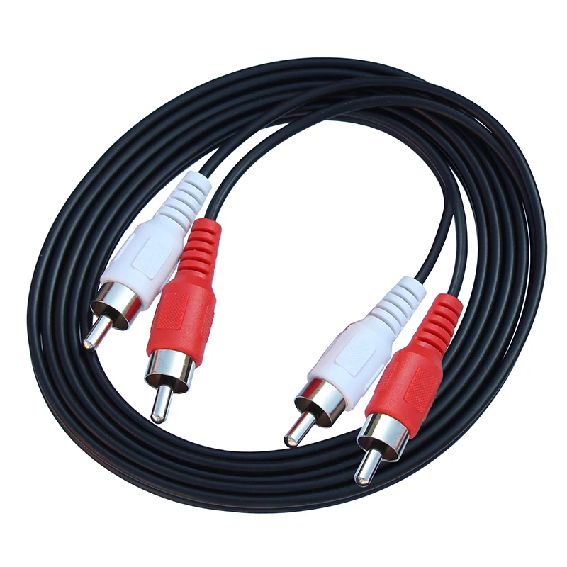 2 RCA To 2 RCA Male to Male Phono Lead Audio Cable Cable For Home Theater DVD Amplifier TV 1.5m 3m 5m